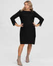 Made in Italy CORSO VERCELLI Black Maternity Dress with Contrasting Cuffs